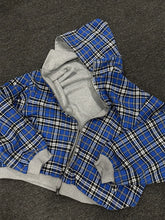 Cargar imagen en el visor de la galería, Y2K Double-Sided Plaid Zip Hoodie🪓
